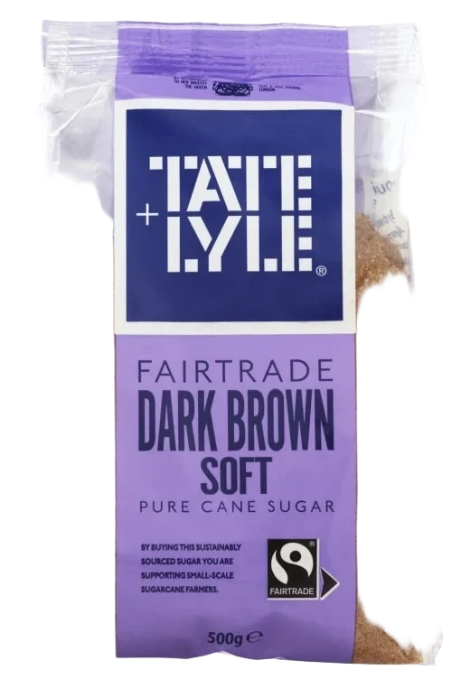 Farin Mørk Brun Fairtrade 500g Tate Lyle