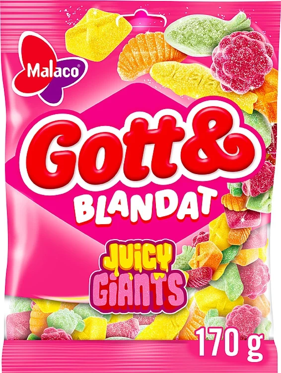 Godt&Blandet Juicy Giants 170g