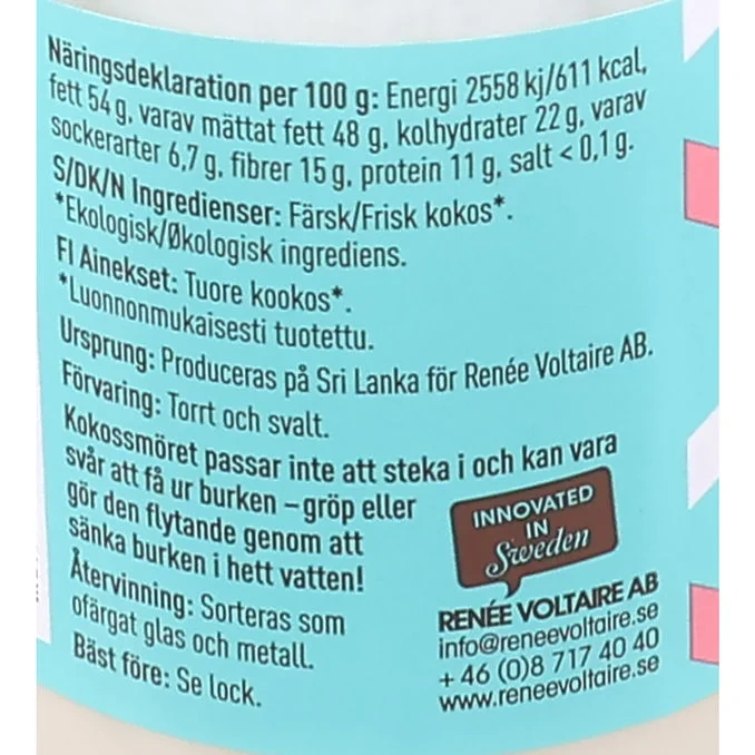 Renee Voltaire Kokosnötsmör Eko