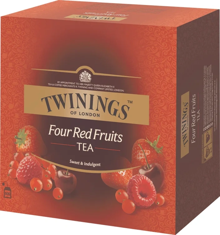 Twinings fire røde frukter   100bg