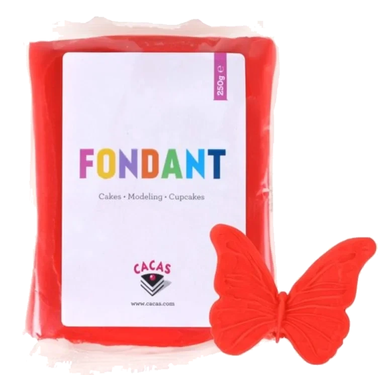 Fondant Rød 250 g Cacas