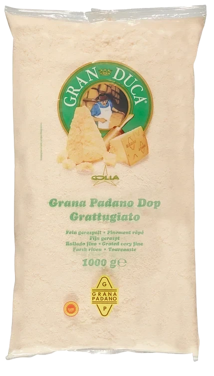 Grana padano revet fersk 1kg