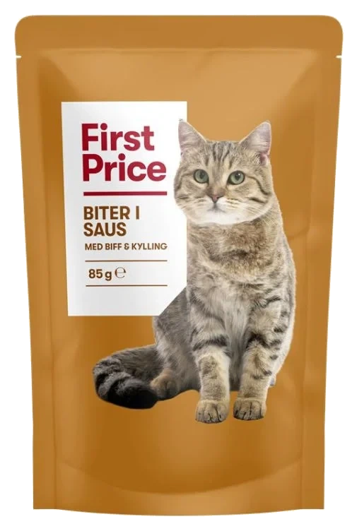 Våtfor til Katt Kylling&okse 85g First Price