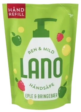 Lano Håndsåpe Eple&Bringebær 300ml