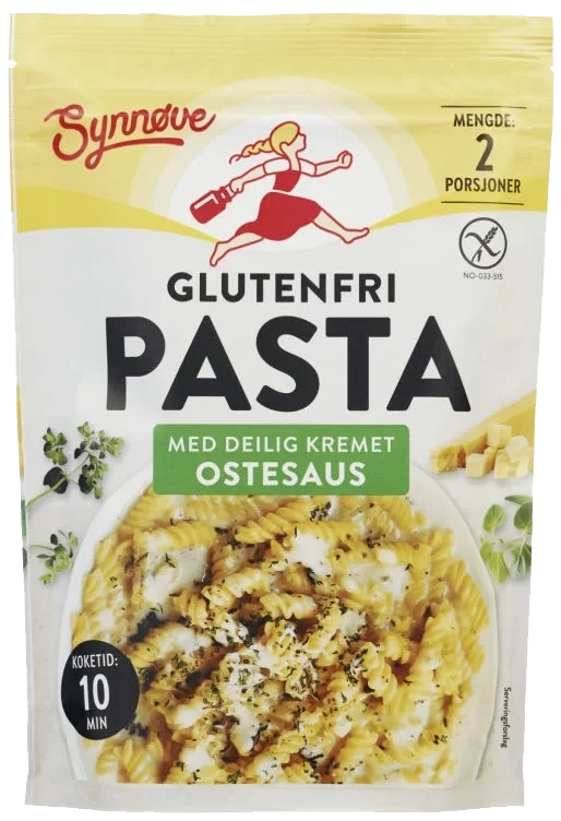 Pasta m/Ostesaus Gl.Fri 148g Synnøve