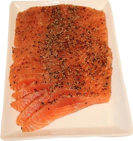 Laks Røkt Asc Black&White Sashimi Kutt