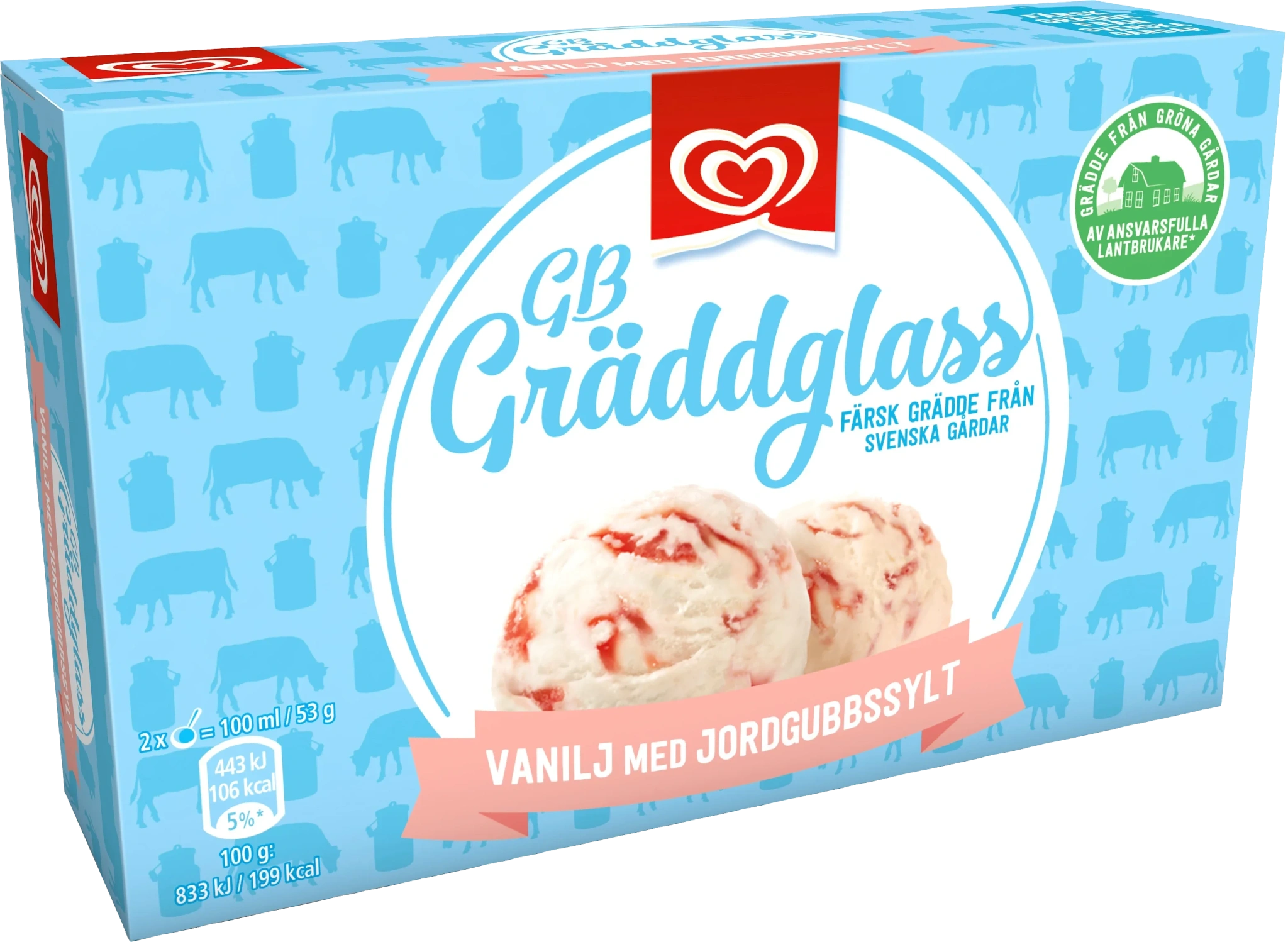 Vanilj o jordgubb