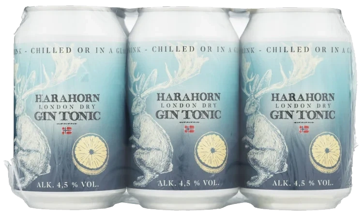 Harahorn Gin Tonic 0,33lx6 boks