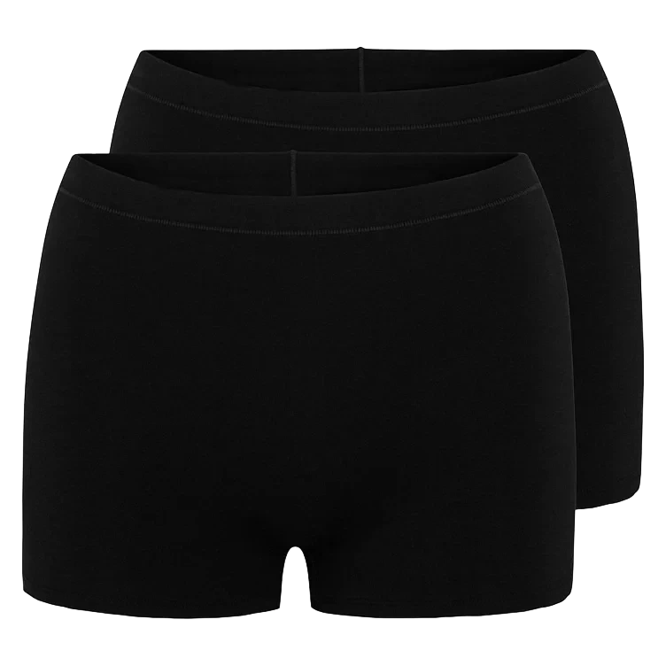 Boxer Cotton X2 Dame Black M Pierre Robert