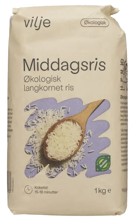 Middagsris Økologisk 1kg Vilje