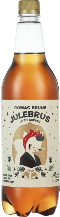 Roma Julebrus Brun uten Sukker 1l