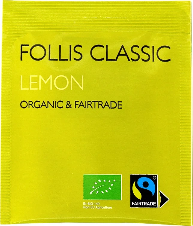 Lemon Green Tea, Økologisk & Fairtrade, 100stk, Follis Classic