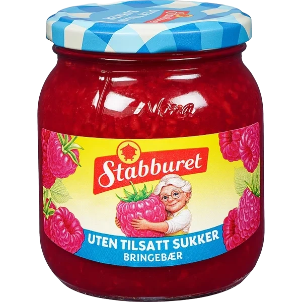 Bringebærsyltetøy Uts 380g Staabburet