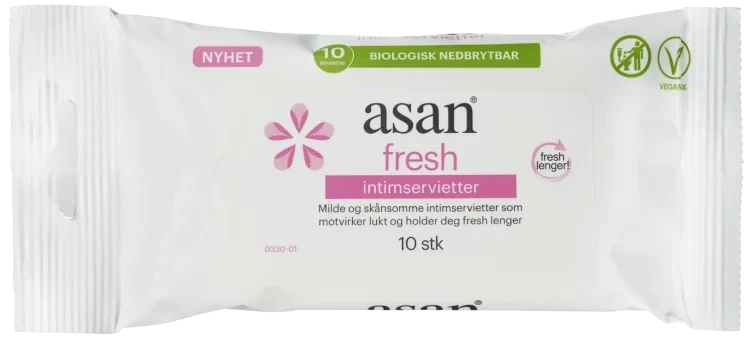 Asan Intimserviett Fresh 10stk Asan