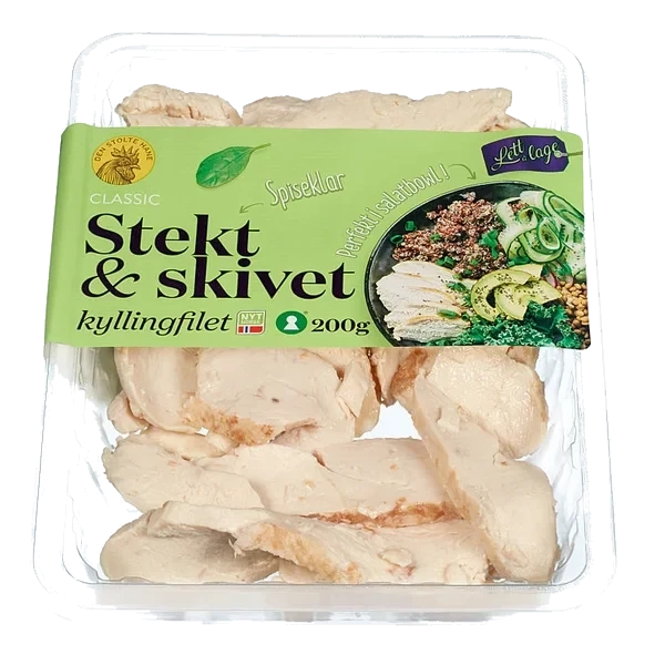 Kyllingfilet Stekt&skivet 200g Dsh