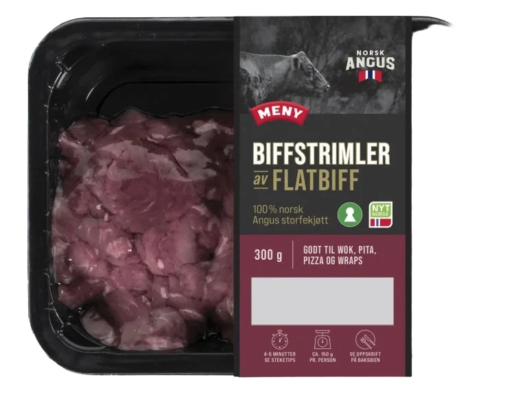 Storfe Angus Biffstrimler 300g Meny