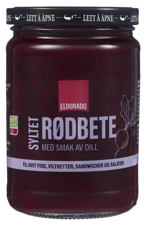 Rødbeter Syltet Strimlet m/Dill 360g Eldorado