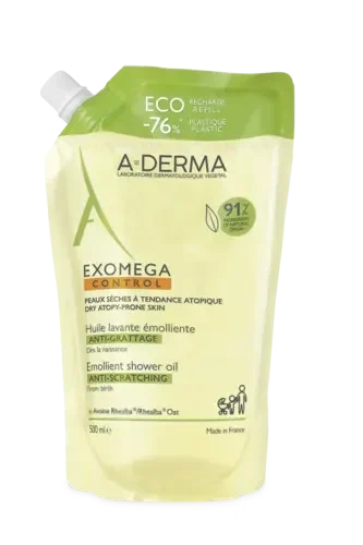 A-Derma Exomega Control Shower Oil refill 500 ml