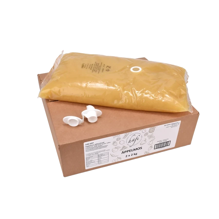 Äppelmos lättsockrad, 2 kg påse