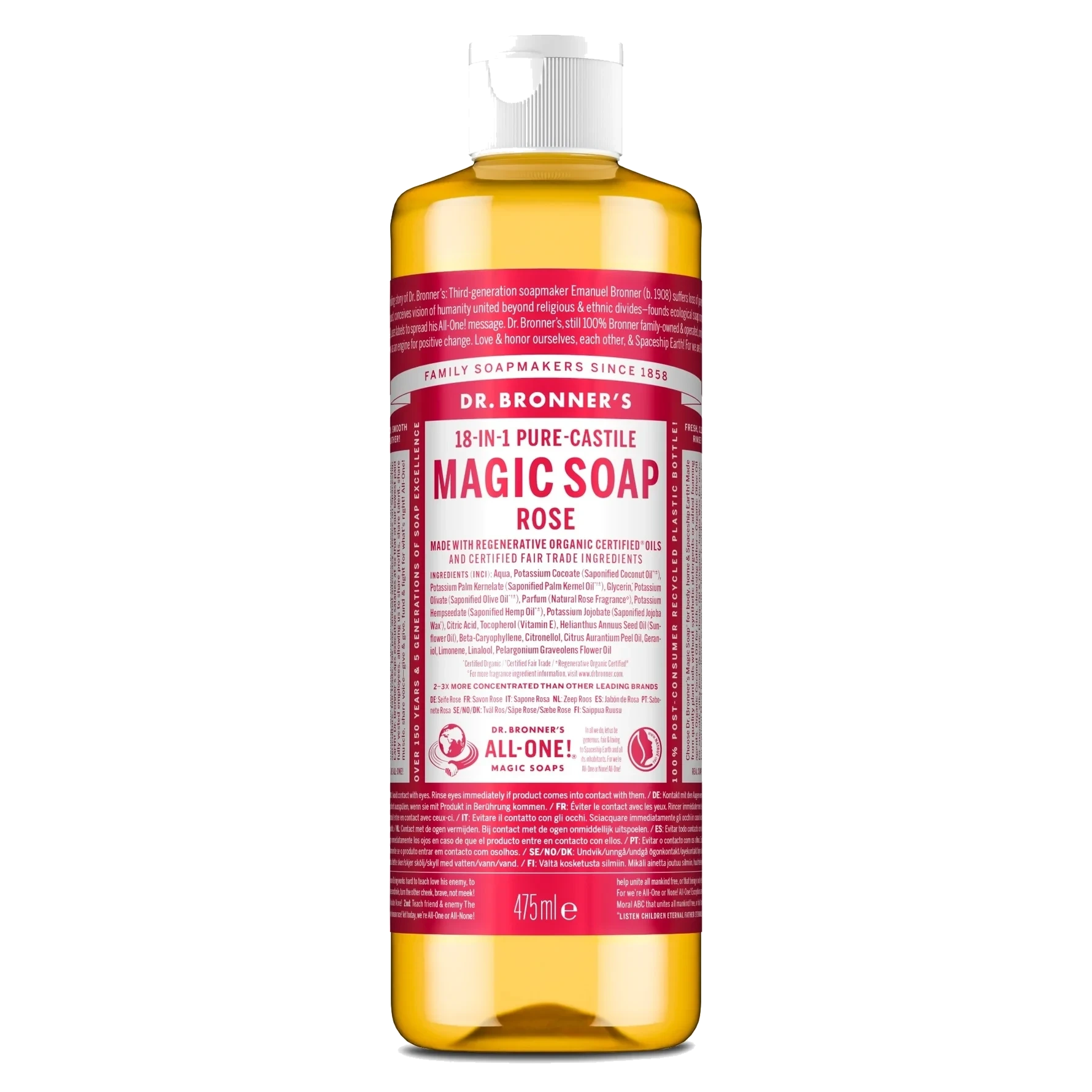Dr. Bronner's Rose Liquid Soap 473 ml