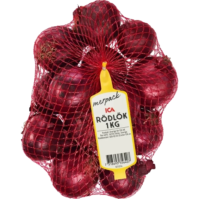 Röd lök 1kg Klass 1 ICA