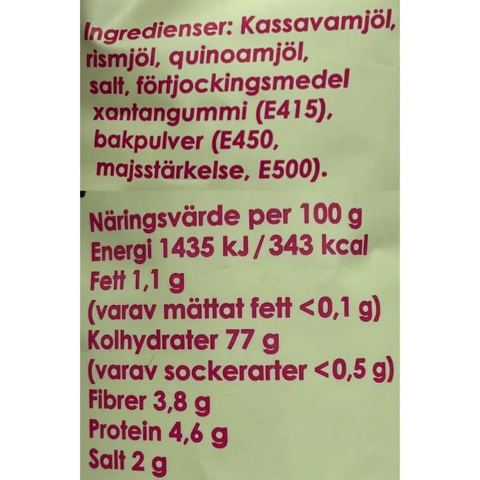 Baga Glutenfri Mjölmix Mellanmål