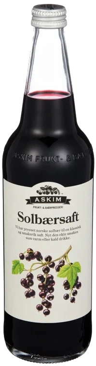 Solbærsaft 0,7l Fl Askim Frukt – og Bærpresseri