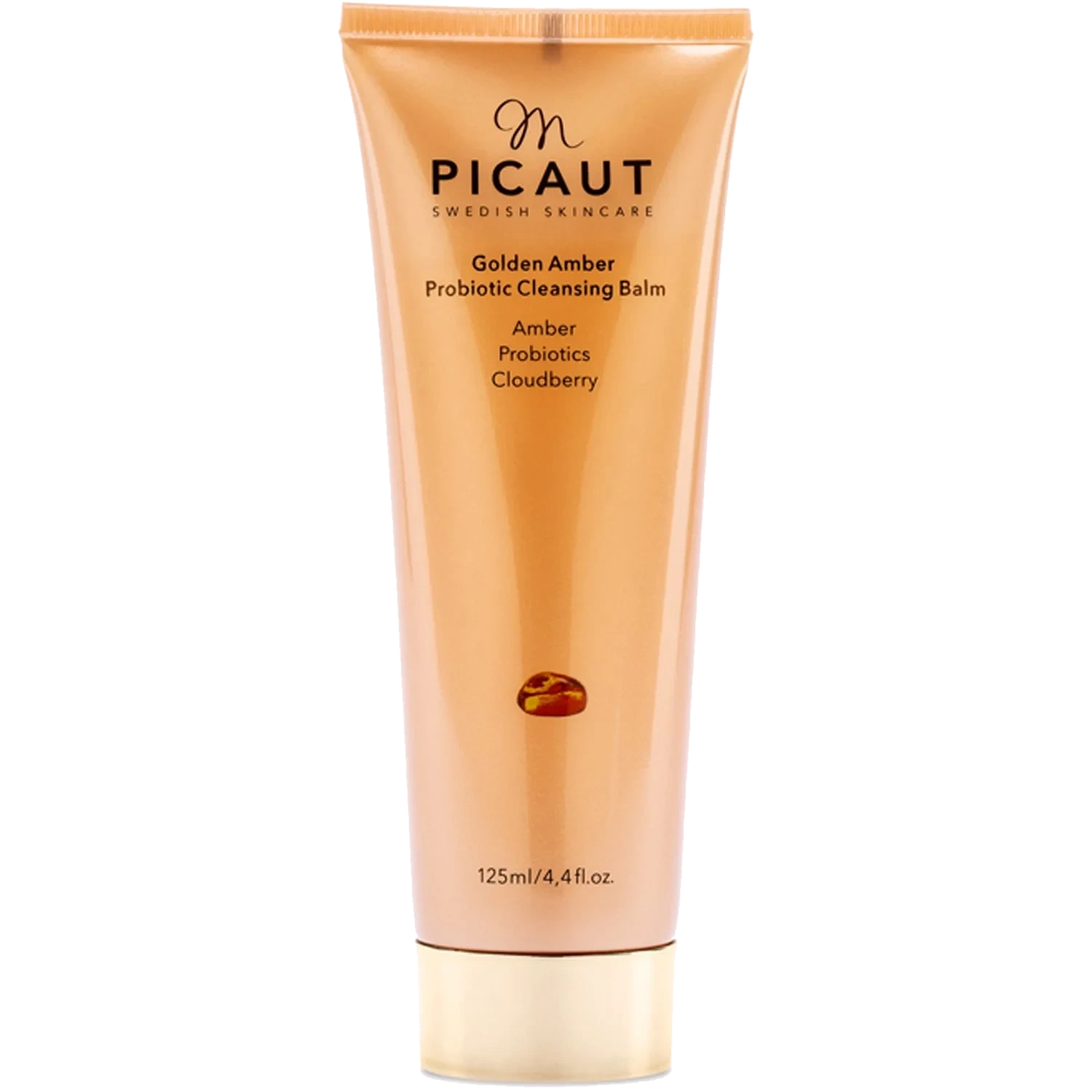 M Picaut Swedish Skincare Golden Amber Probiotic Cleansing Balm