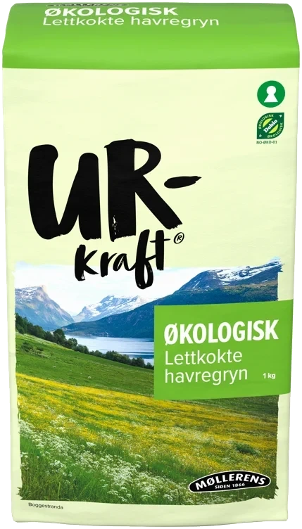 Havregryn økologisk lettkokt urkraft  1kg