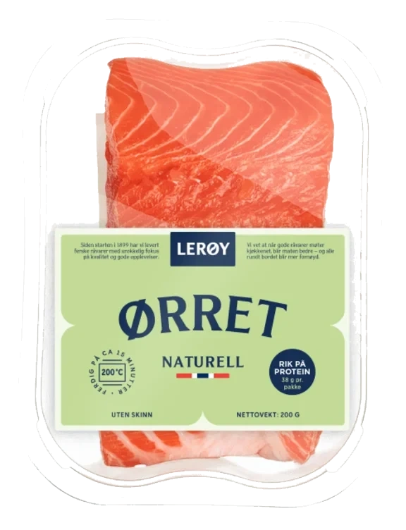 Ørret Porsjon u/Skinn 200g Lerøy