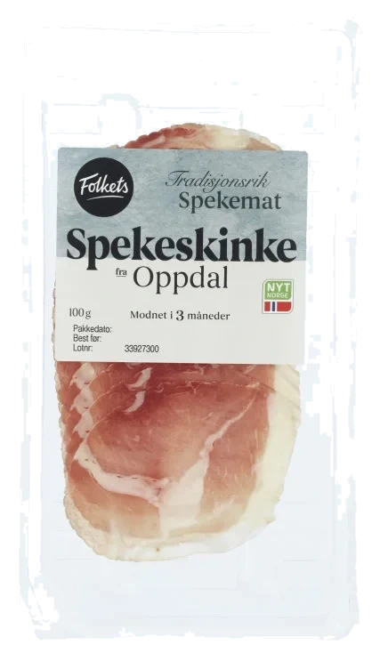 Spekeskinke fra Oppdal 100g Folkets