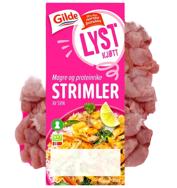 Svinekjøtt Strimlet 350g Gilde