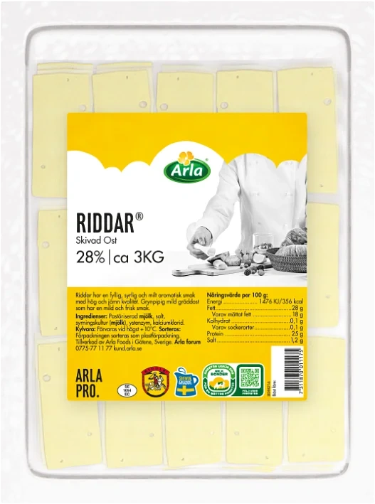 RIDDAR® skivad ost 28%