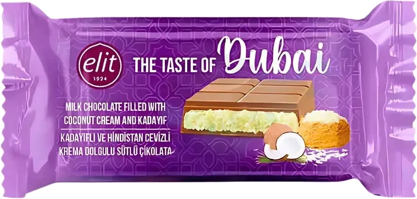 Elit Dubai Coconut Chocolate 90g