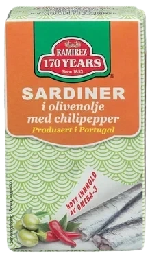 Ramirez Sardiner i olivivenolje m/chili