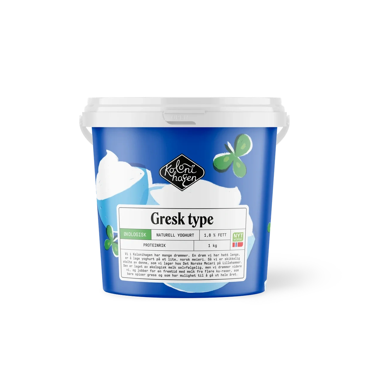 Yoghurt gresk inspirert økologisk   1kg