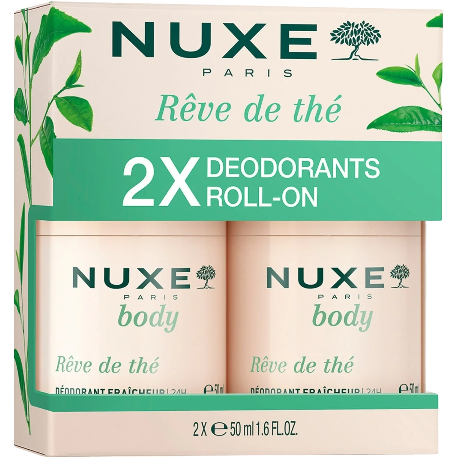 Nuxe Rêve De Thé Deo Roll On Duopack