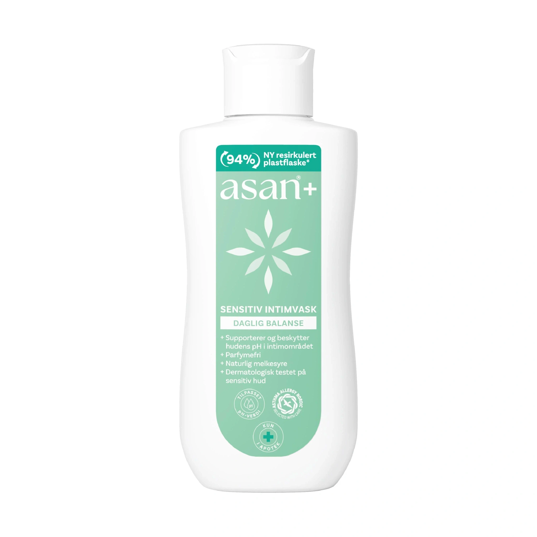 Asan+ Intimvask Parfymefri, 200 ml