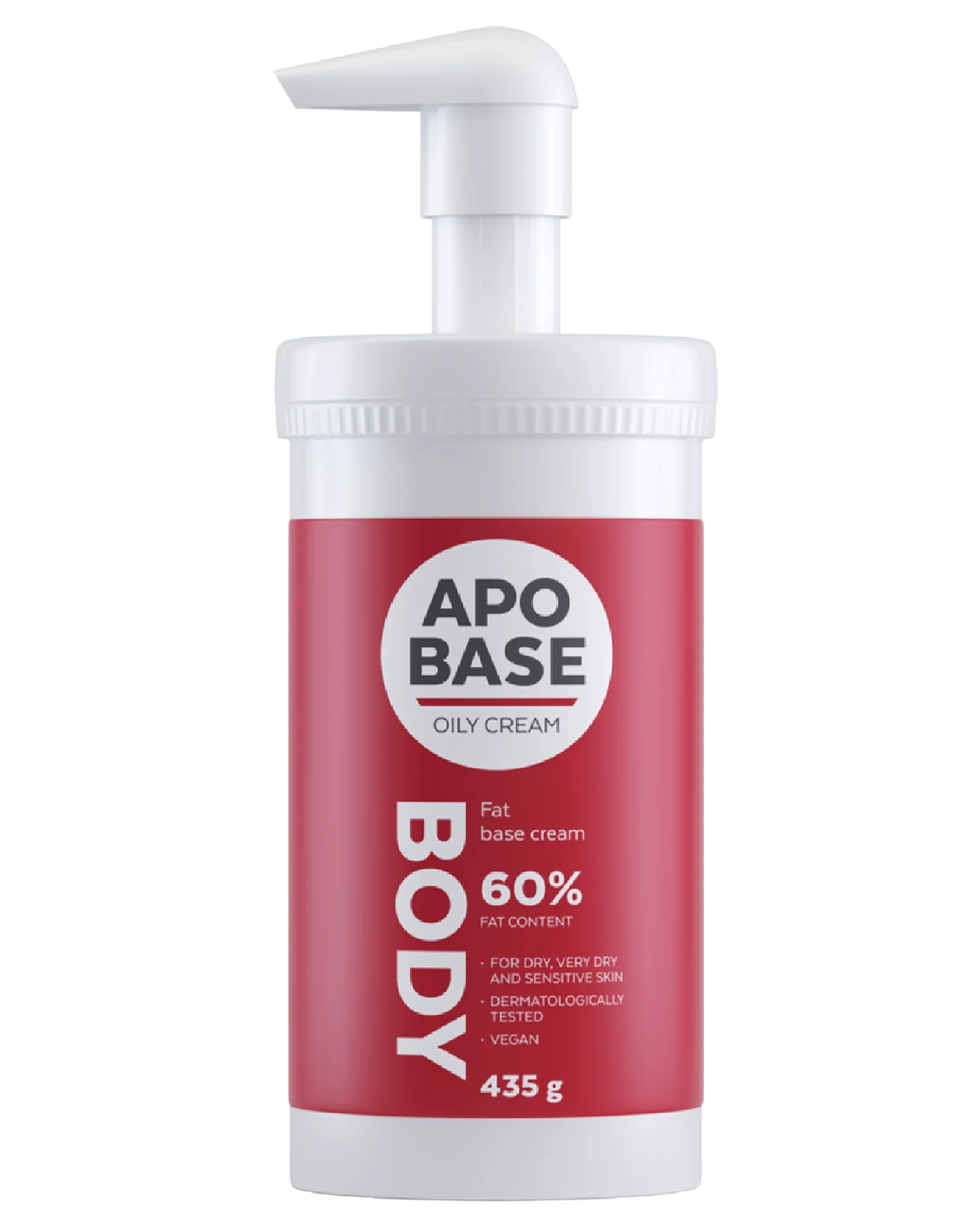 Apobase fet krem med pumpe 435 g