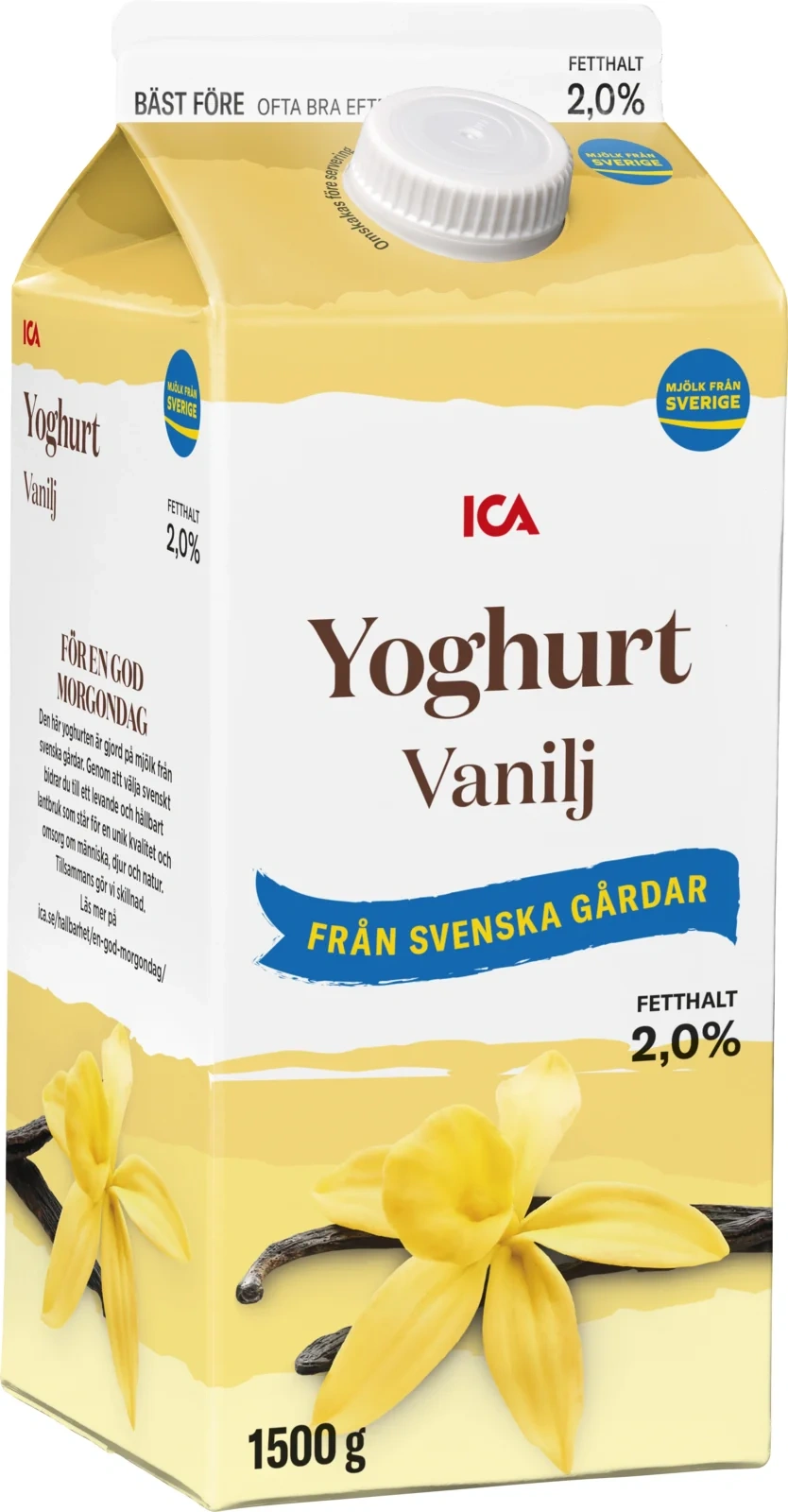 Yoghurt vanilj 2%