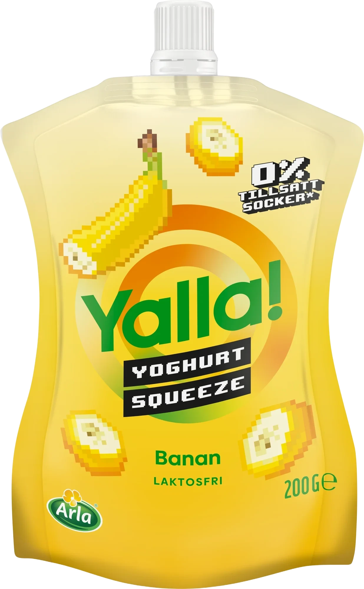 Yoghurt squeeze banan