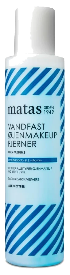 Matas Striber Waterproof Eye Makeup Remover For All Skin Types Fragrance Free 125 ml