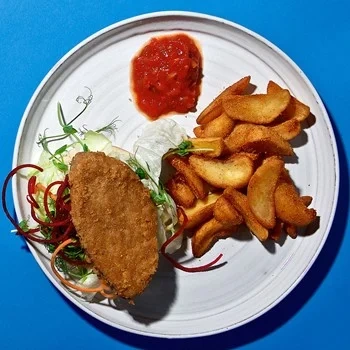 Sprödbakad filé veg