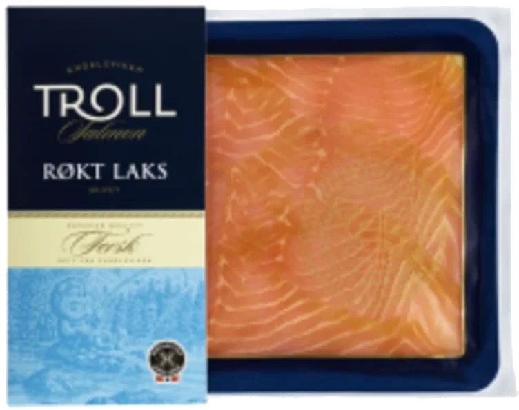 Laks Røkt skivet 100g Troll