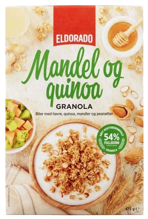 Granola Mandler &Quinoa 475g Eldorado