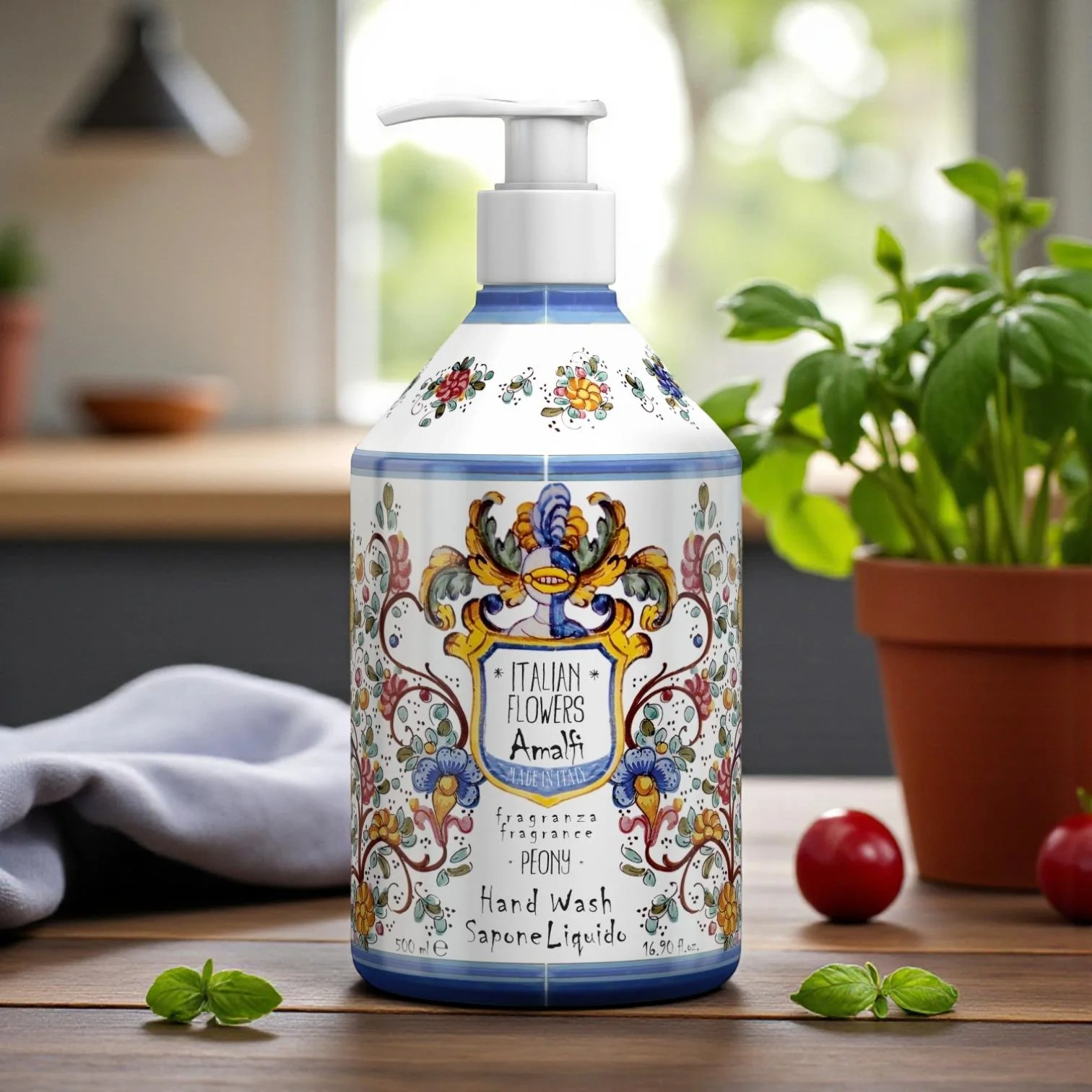 Rudy Profumi Hand Wash Amalfi Peony, 500 ml