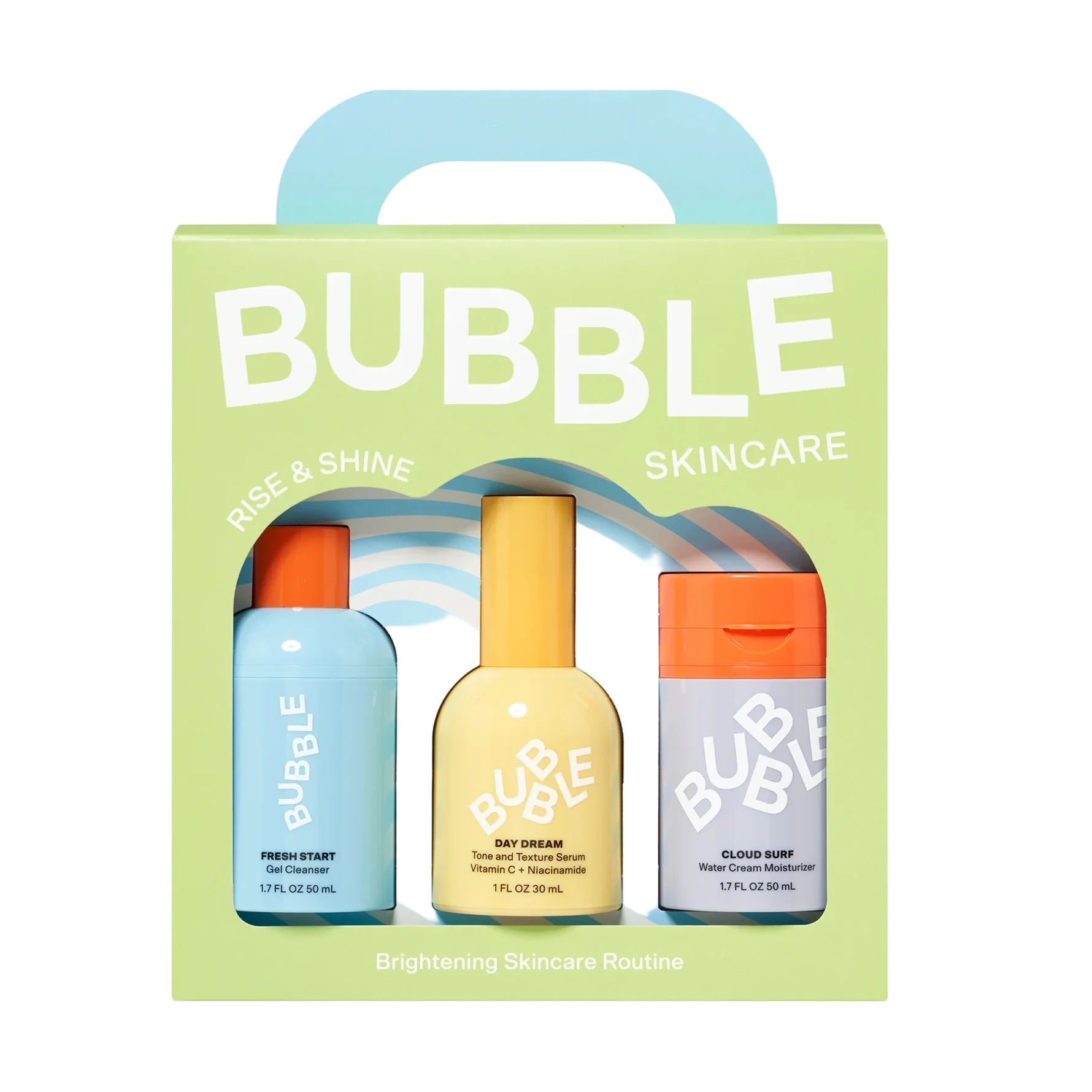 Bubble Rise and Shine Brightening Kit 50 ml, 30 ml, 50 ml