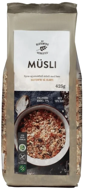 Muslimiks m/Bær Gl.Fri Økol 425g Dgv