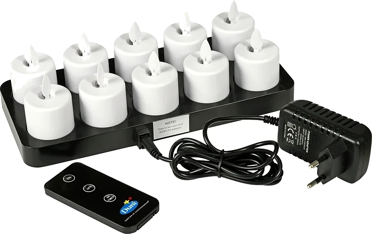 Movingflame led oppladbare lys    10stk