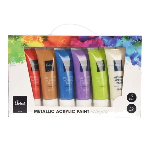 Akrylmaling - Metallic 6pk